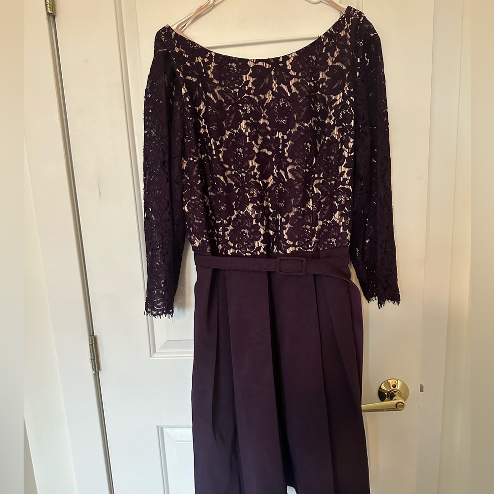 Belted Purple Eliza J dress